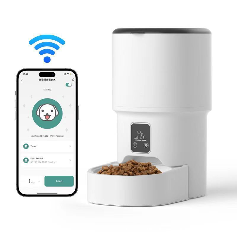 Timed Cat Dog Food Dispenser 4L - 4L Automatic Cat Feeder with WiFi