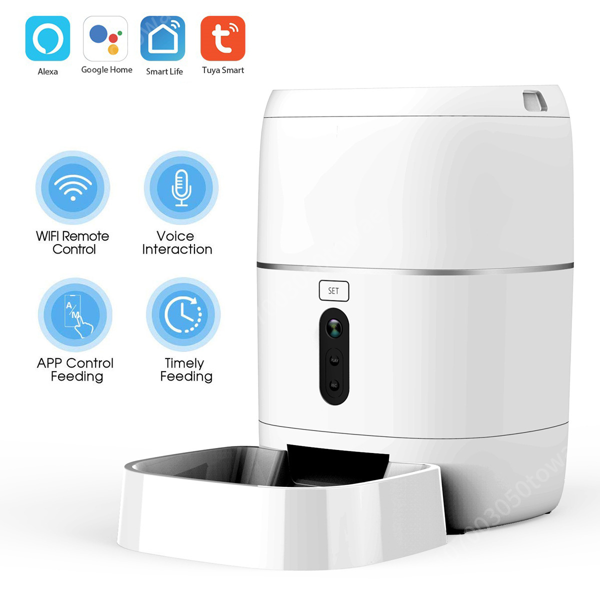Smart Pet Feeder Camera 1080P Wifi - 1080P Camera Tuya Smart Wifi Automatic