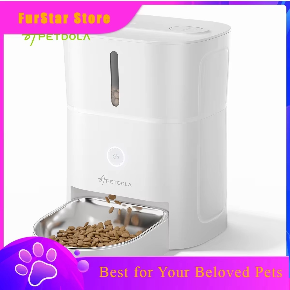Timed Cat Dog Food Dispenser 4L - FurStarAPETDOLA 4L Automatic Cat Food Dispenser