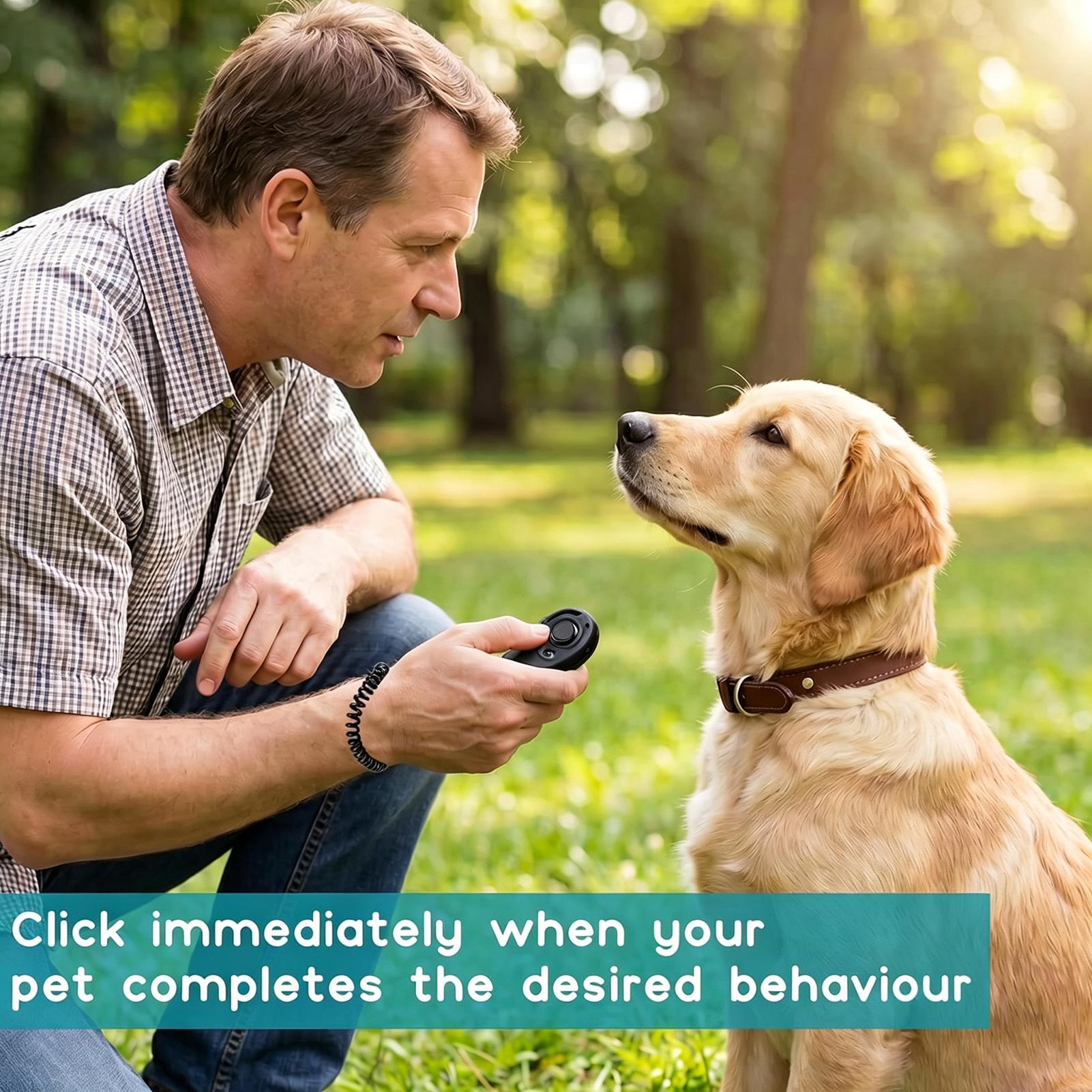 Dog Clicker Training With Wrist Strap - Clicker For Dog Training Pet Obedience