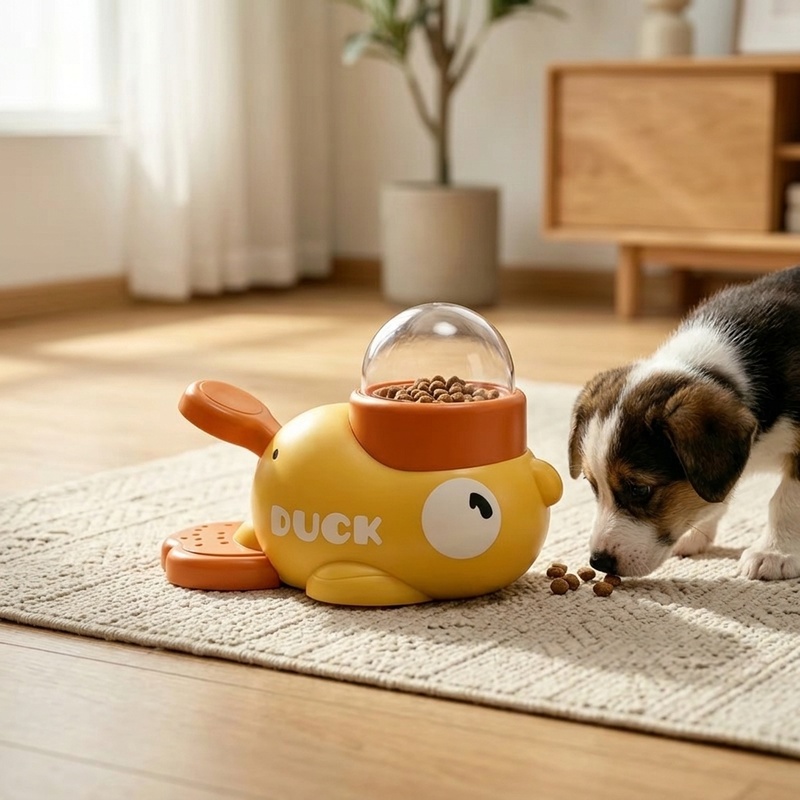 Dog Slow Feeder Puzzle Toy Interactive - Interactive Yellow Duck Dog Feeder Toy