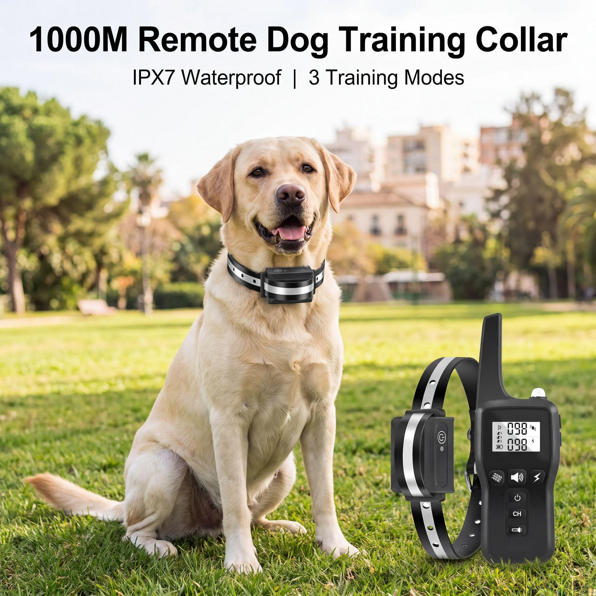 Dog Training Collar Remote 1000M Beep - 1000M Dog Training Collar IPX7 Waterproof