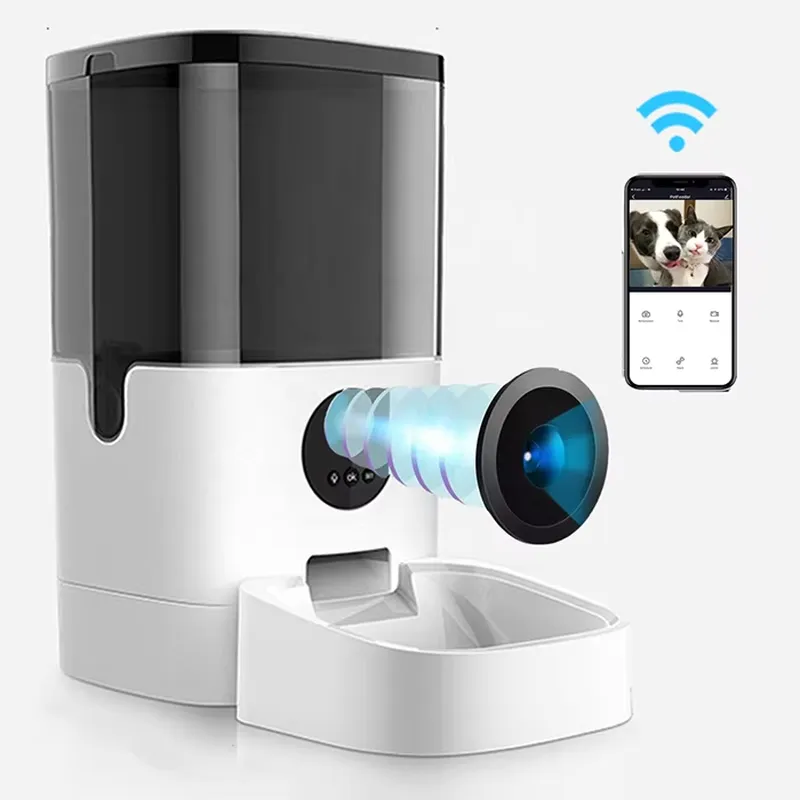 Timed Cat Dog Food Dispenser 4L - OEM Smart Programmable Charge Portable 4L