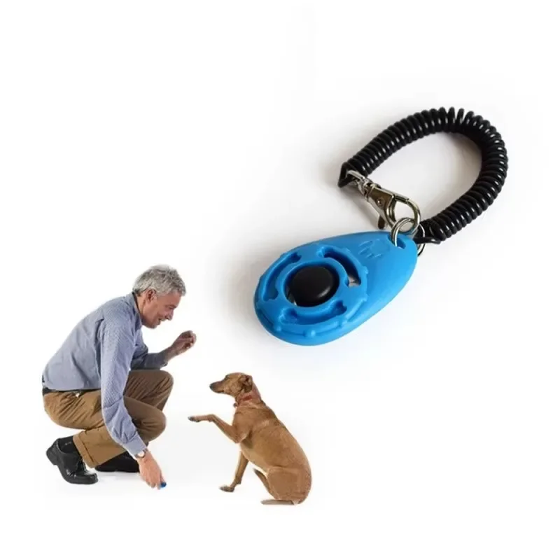 Dog Clicker Training With Wrist Strap - Dog Training Clicker Aid Adjustable WristStrap