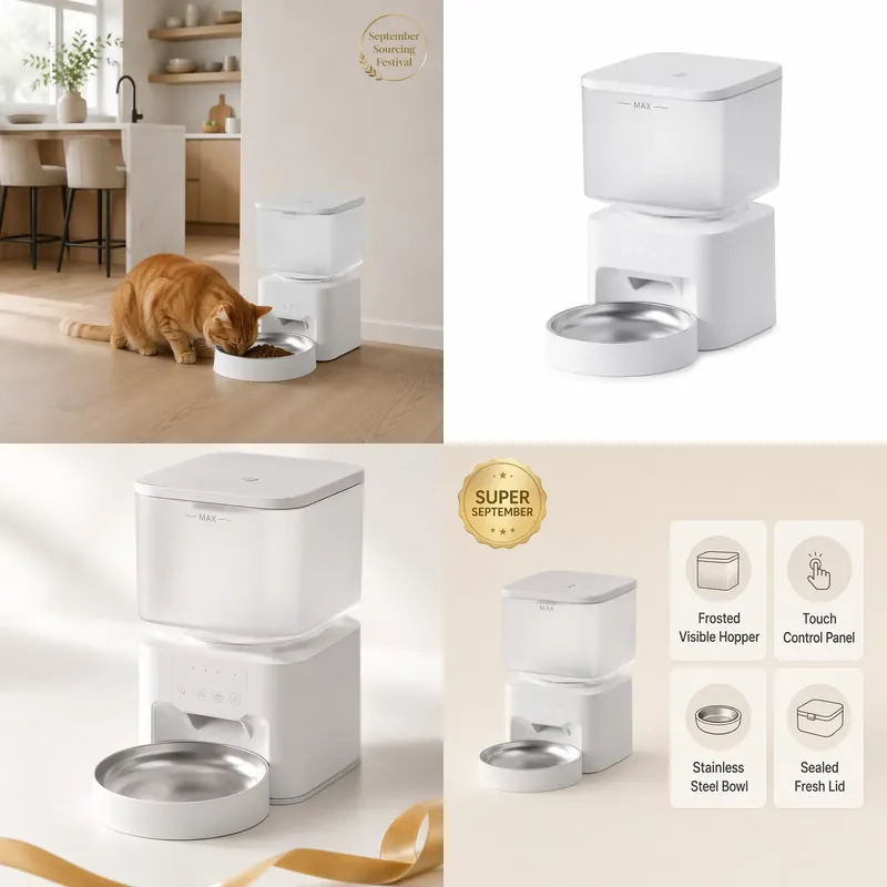 Smart Pet Feeder Camera 1080P Wifi - For Smart Pet Feeder WiFi App