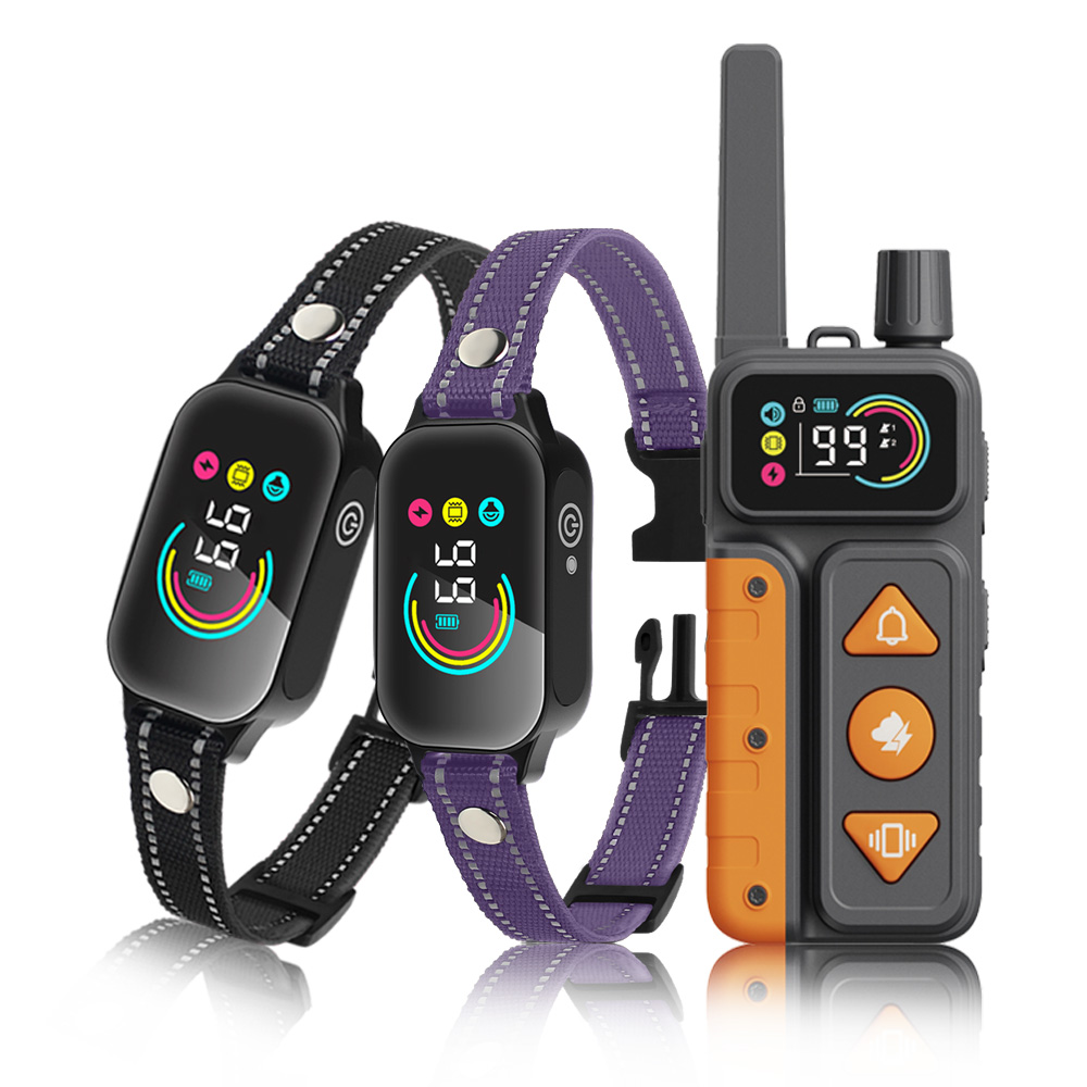 Dog Training Collar Remote 1000M Beep - 1000M Range 2-Dog System Rechargeable Remote