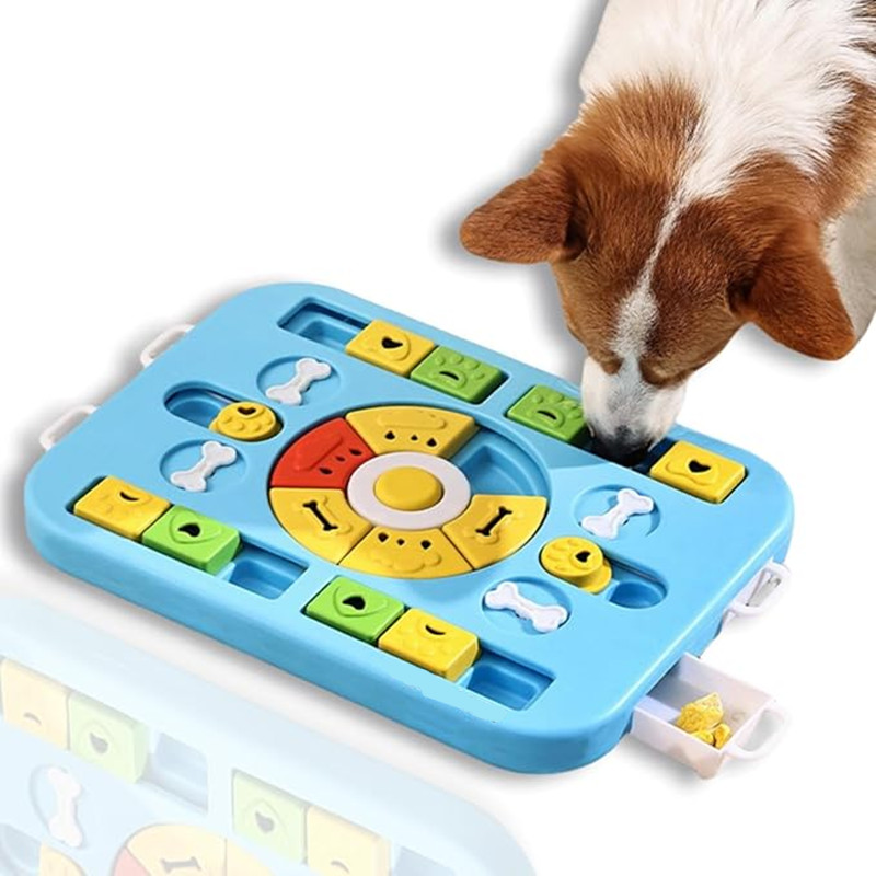 Dog Slow Feeder Puzzle Toy Interactive - Interactive Dog Puzzle Toy for Large,