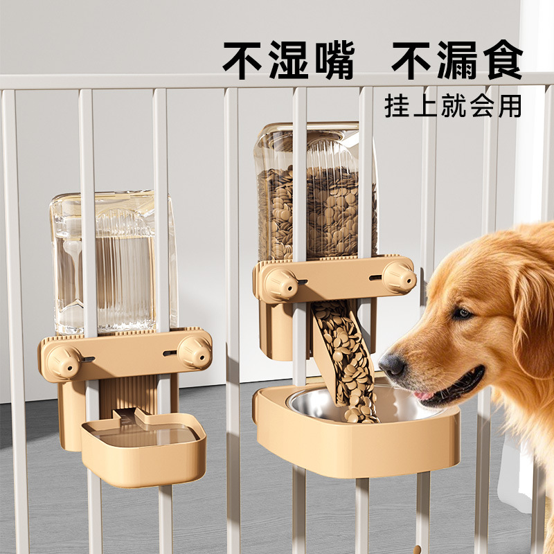 Automatic Pet Feeder Dual Bowl Stainless - Dog Dispenser Cat Drinking Bowl Automatic