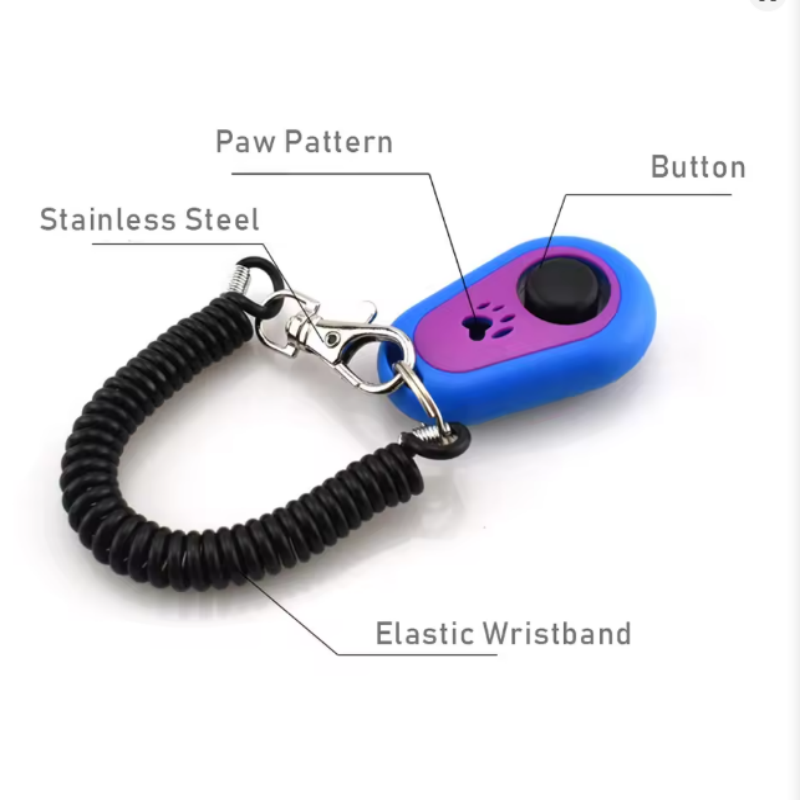 Dog Clicker Training With Wrist Strap - Dog Training Clicker Pet Cat Plastic