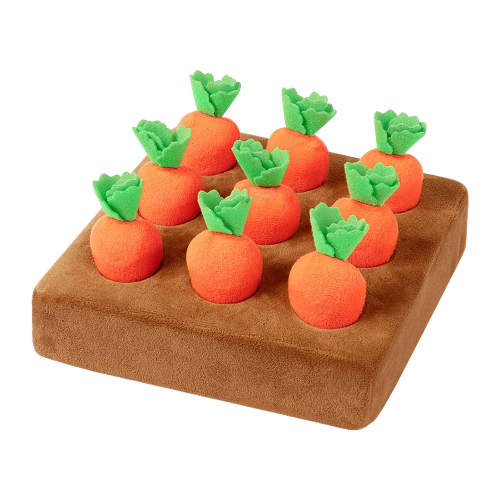 Snuffle Mat For Dogs Foraging Mental - Stress Relief Carrot Snuffle Mat Removable
