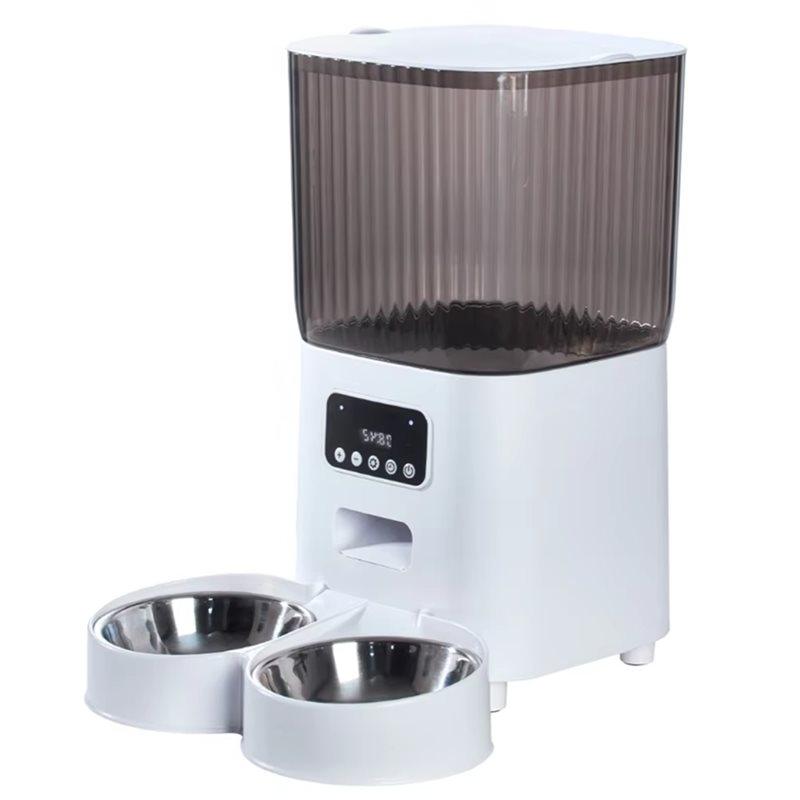 Automatic Pet Feeder 5L Dual B - огляд і ціна Automatic Pet Feeder Dual Bowl Stainless