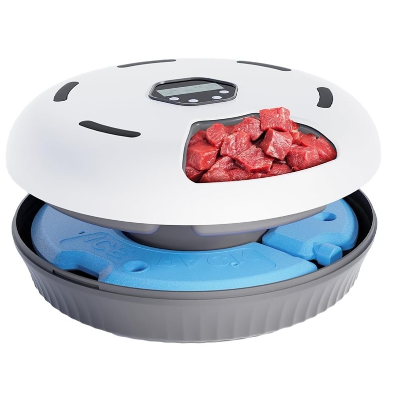 Whisper-Quiet Automatic Cat Fe - огляд і ціна Wet Food Automatic Pet Feeder Refrigerated