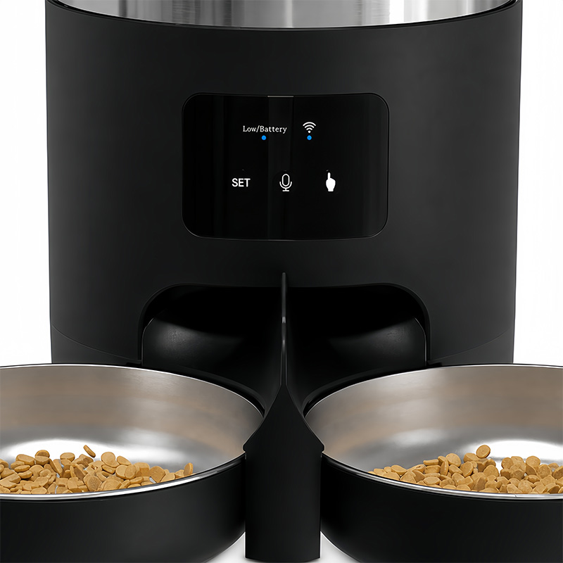 Dual Bowl Smart Pet Feeder 304 - огляд і ціна Automatic Pet Feeder Dual Bowl Stainless