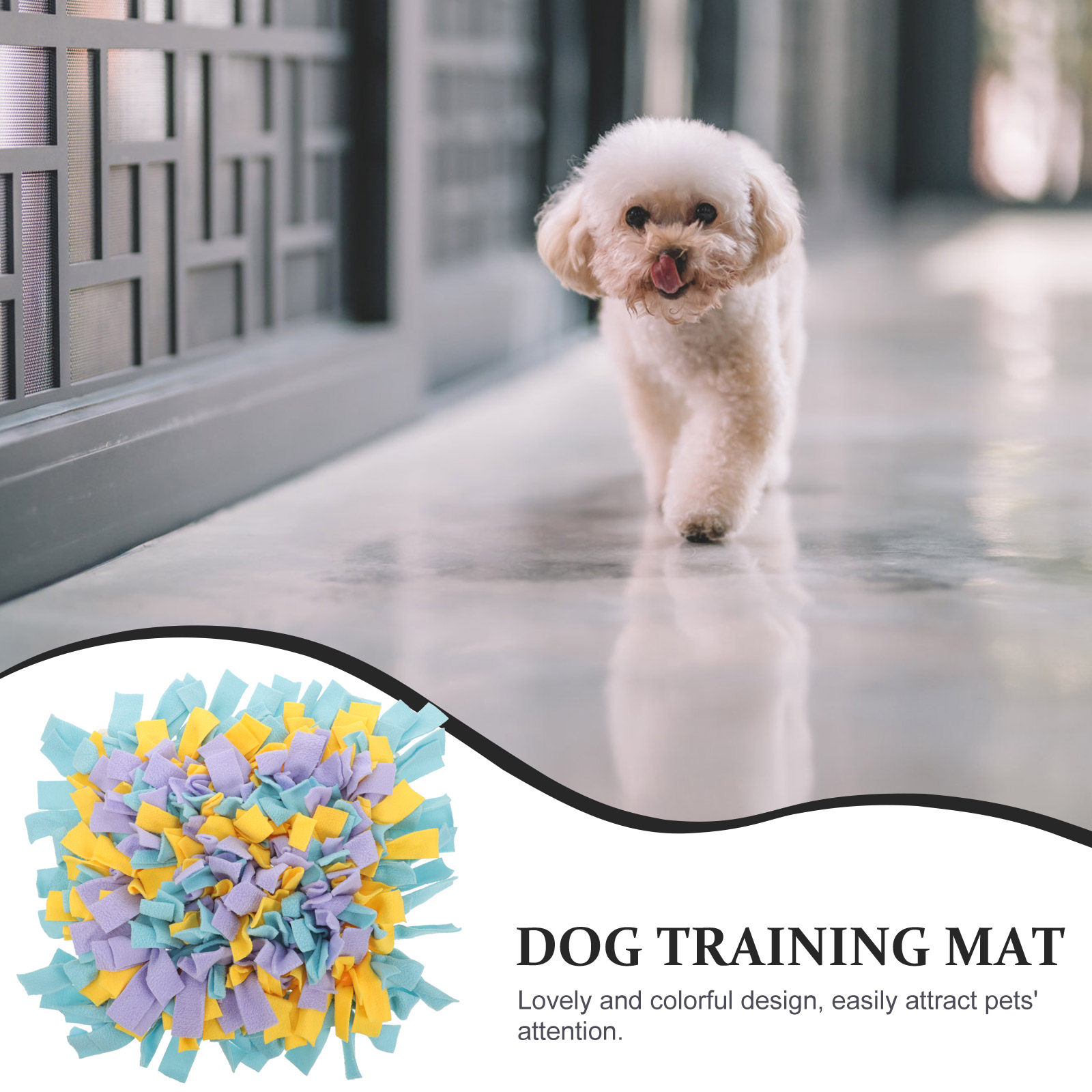 Bite-Resistant Thick Polar Fle - огляд і ціна Snuffle Mat For Dogs Foraging Mental