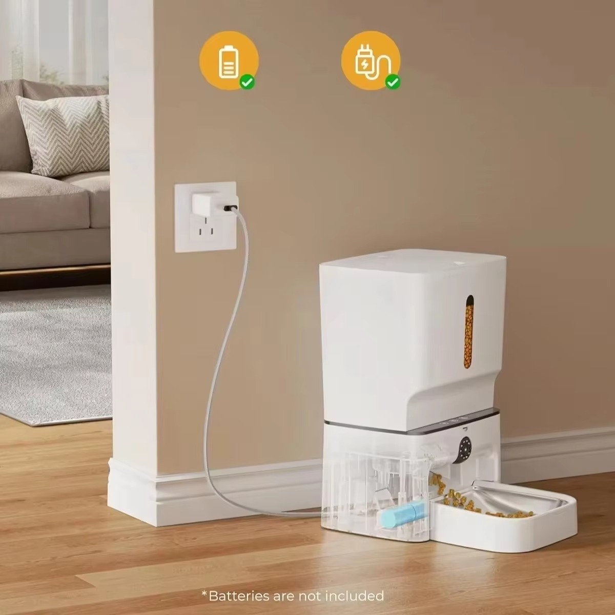 FurStar7L Smart Automatic Cat  - огляд і ціна Smart Pet Feeder Camera 1080P Wifi