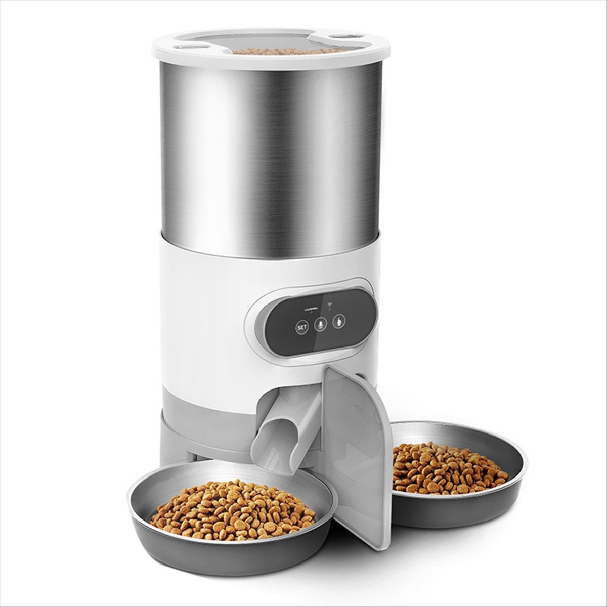2026 Trend 4.5L Automatic Cats - огляд і ціна Automatic Pet Feeder Dual Bowl Stainless