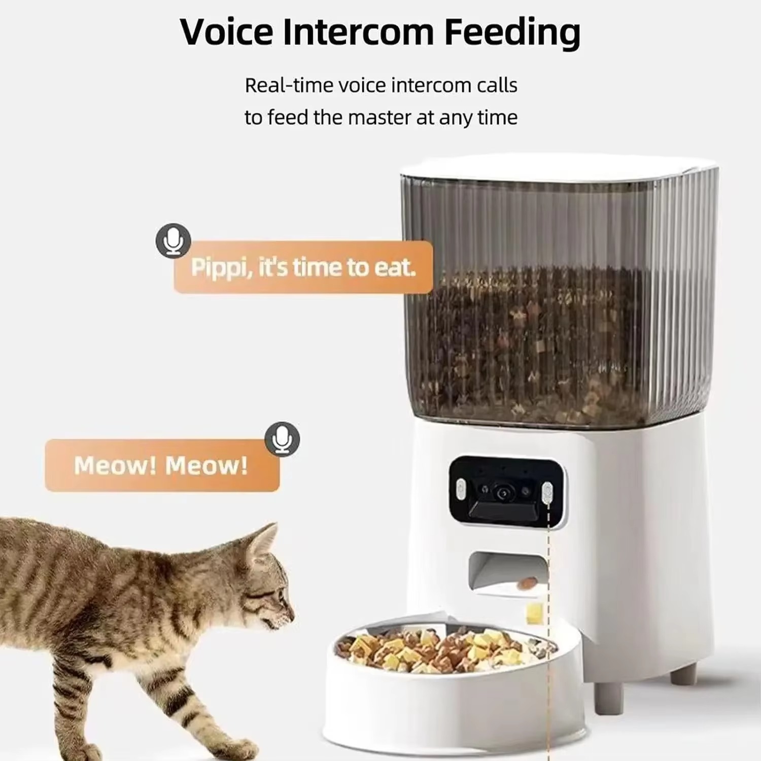 FurStar5L Automatic Cat Feeder - огляд і ціна Smart Pet Feeder Camera 1080P Wifi