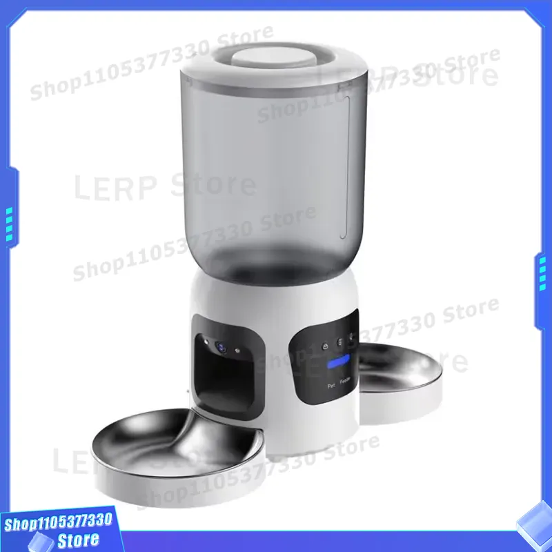Smart WiFi Pet Feeder Automati - огляд і ціна Automatic Pet Feeder Dual Bowl Stainless