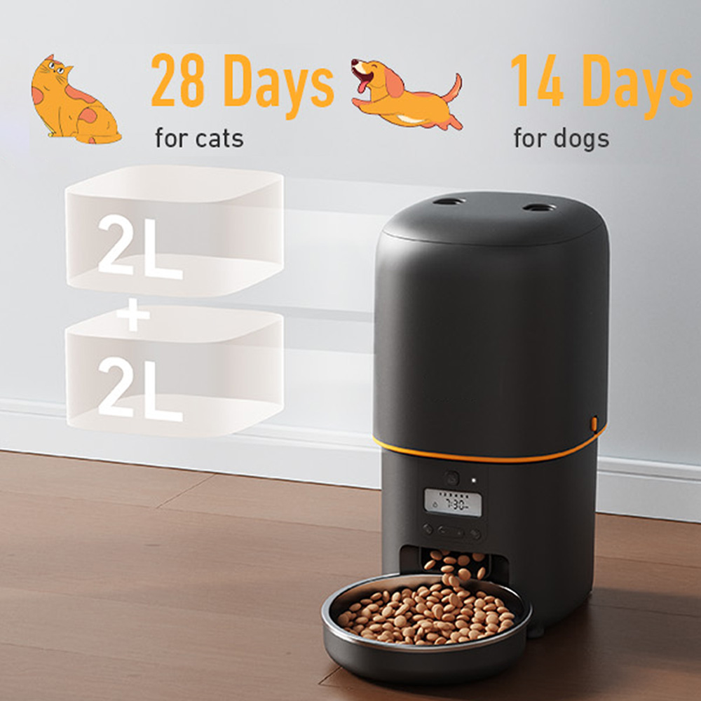 NITYERS 4L Automatic Cat Feede - огляд і ціна Timed Cat Dog Food Dispenser 4L