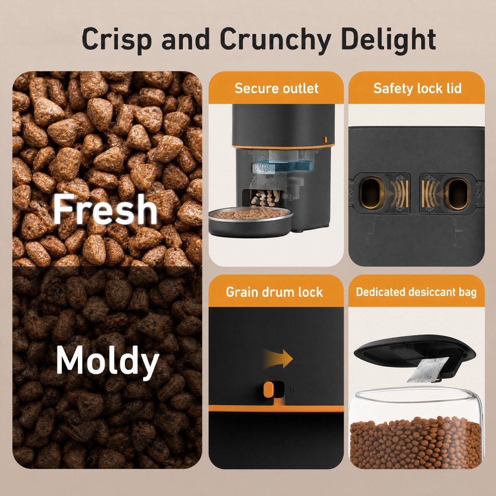 NITYERS 4L Automatic Cat Feede - огляд і ціна Timed Cat Dog Food Dispenser 4L