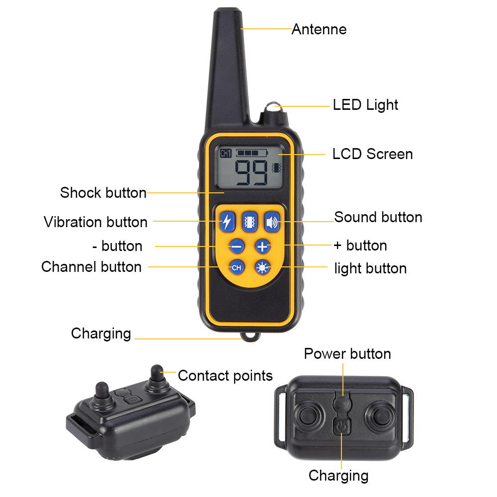 1000m Electric Dog Training Co - огляд і ціна Dog Training Collar Remote 1000M Beep