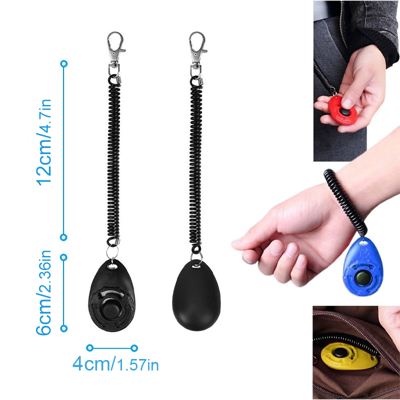 Dog Training Clicker Pet Cat D - огляд і ціна Dog Clicker Training With Wrist Strap