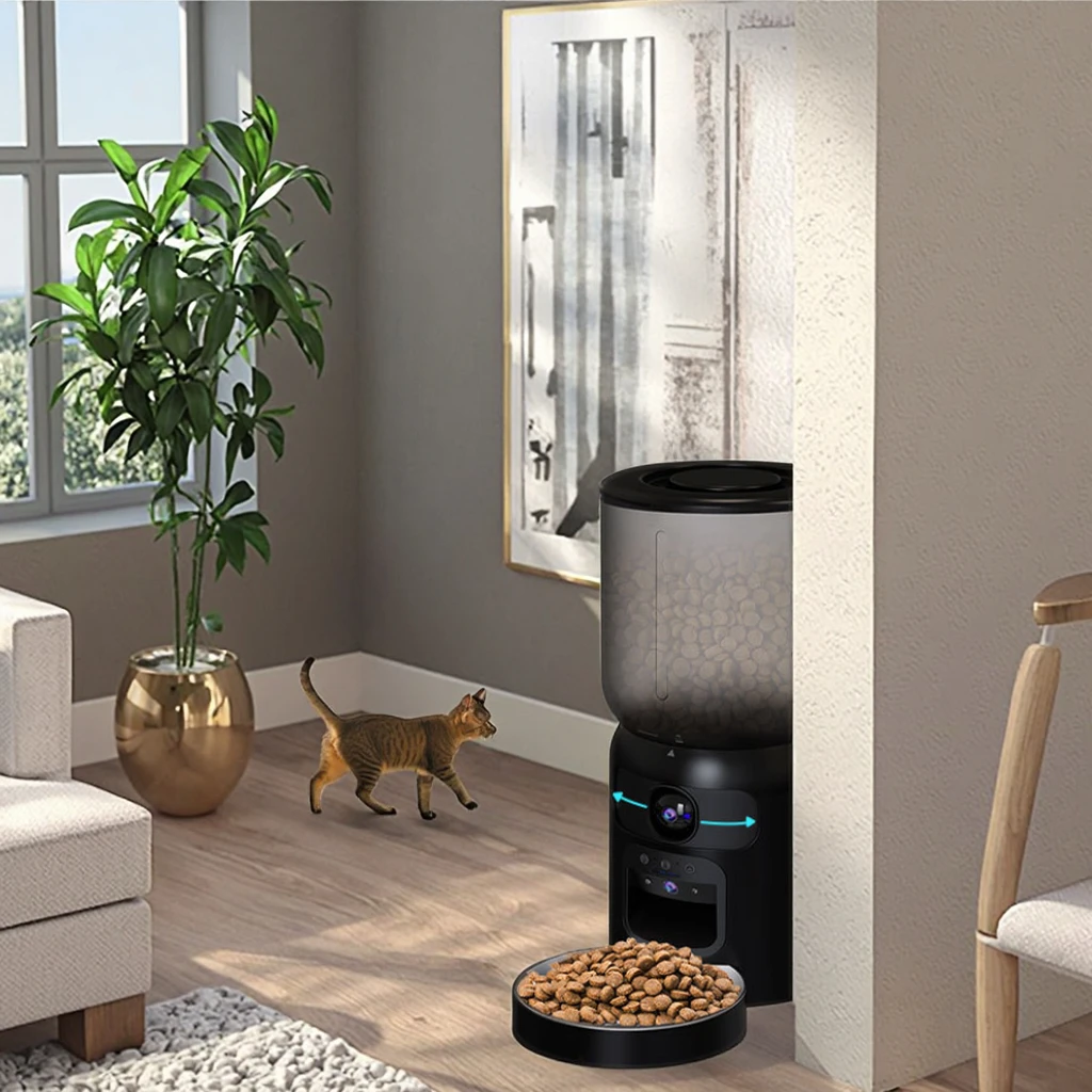 Intelligent Visual WiFi Pet Mo - огляд і ціна Automatic Pet Feeder Dual Bowl Stainless