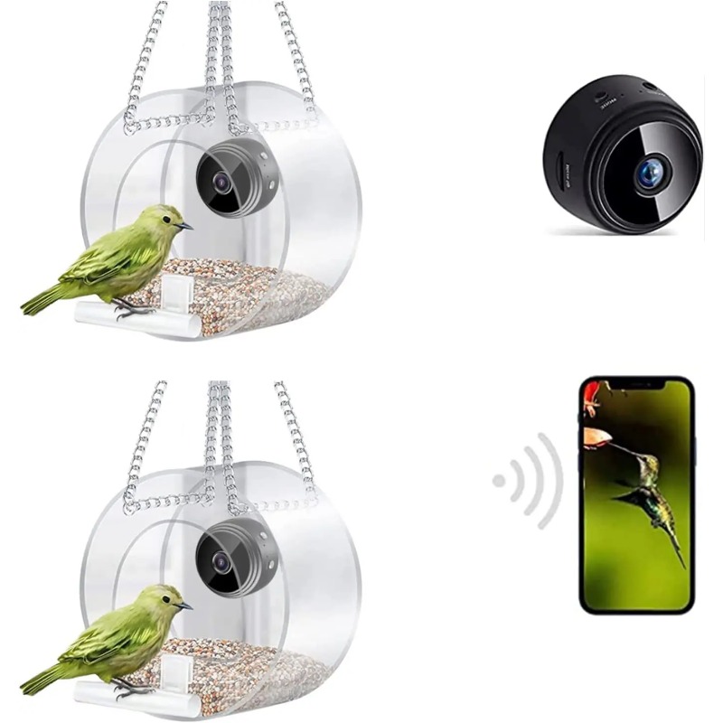 Smart 1080P Mini Bird Feeder w - огляд і ціна Smart Pet Feeder Camera 1080P Wifi