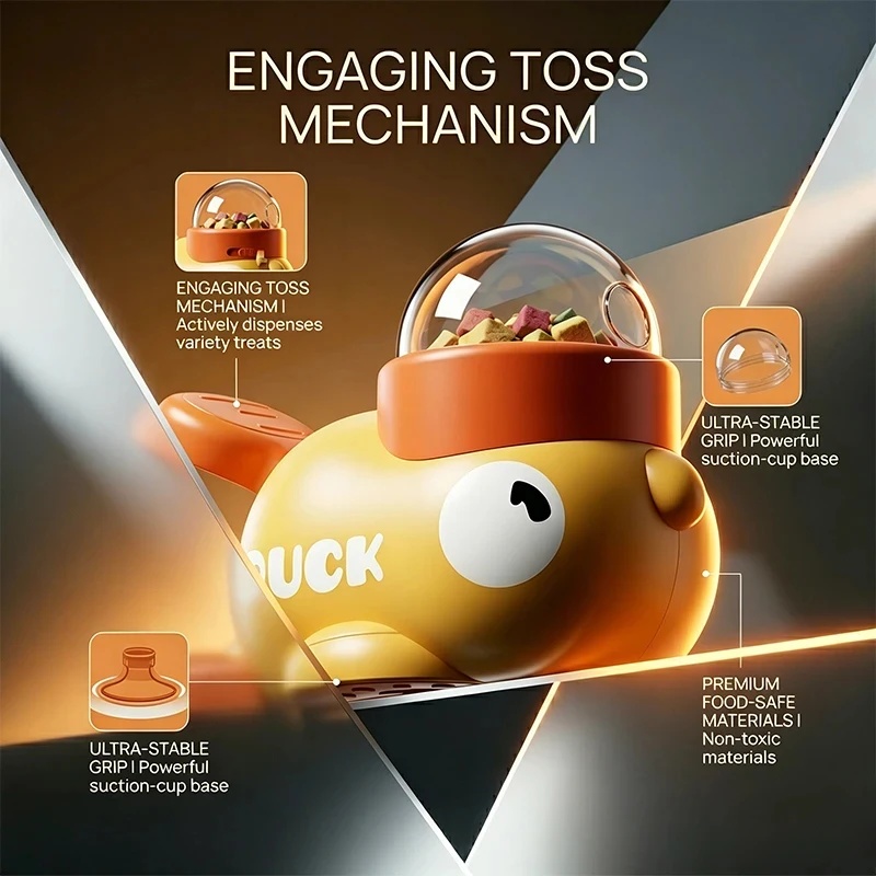 Interactive Yellow Duck Dog Fe - огляд і ціна Dog Slow Feeder Puzzle Toy Interactive
