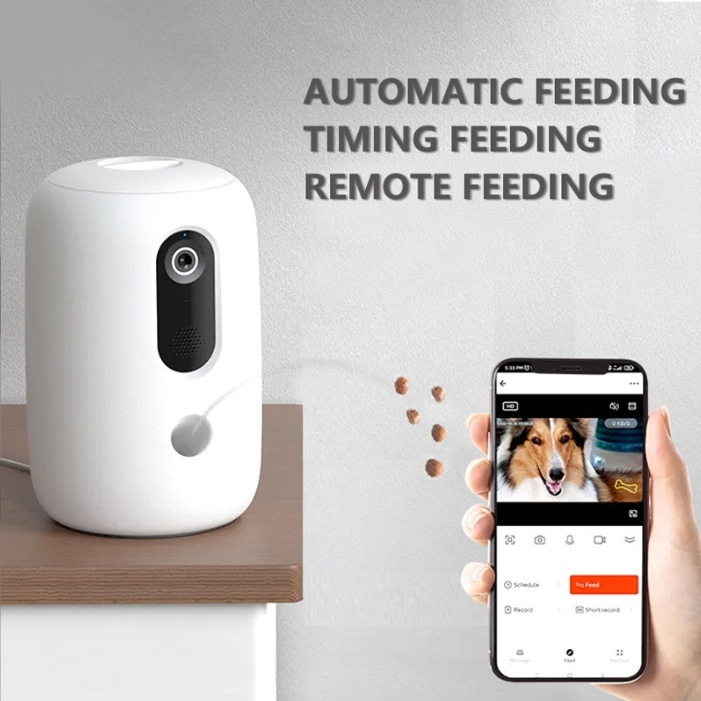 Hot Selling Interactive Pet Ca - огляд і ціна Pet Treat Dispenser Camera Interactive