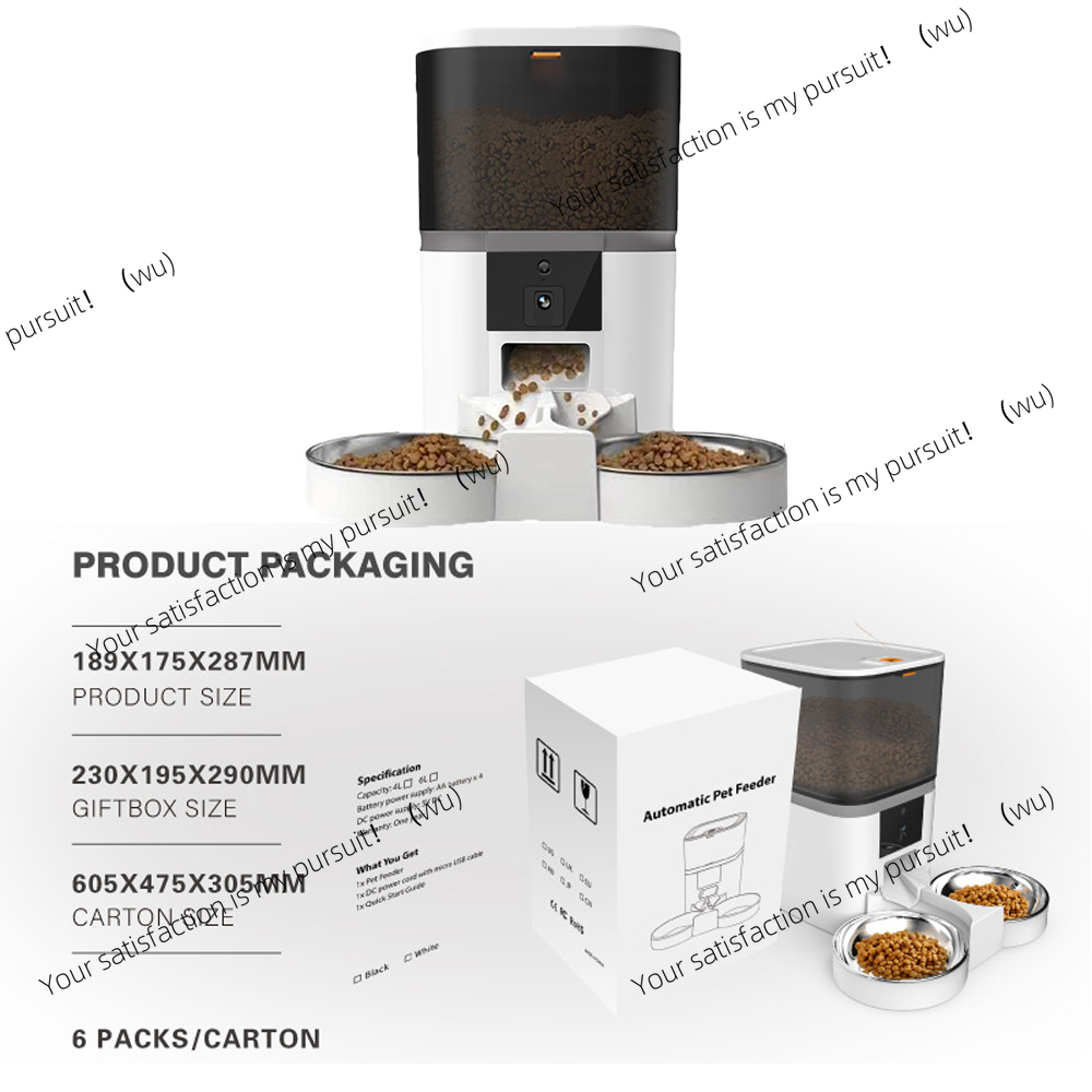 4L Double Meal Camera APP Auto - огляд і ціна Timed Cat Dog Food Dispenser 4L