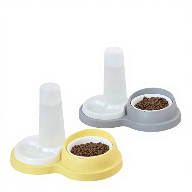 Dual Dog & Cat Ceramic & Stain - огляд і ціна Automatic Pet Feeder Dual Bowl Stainless