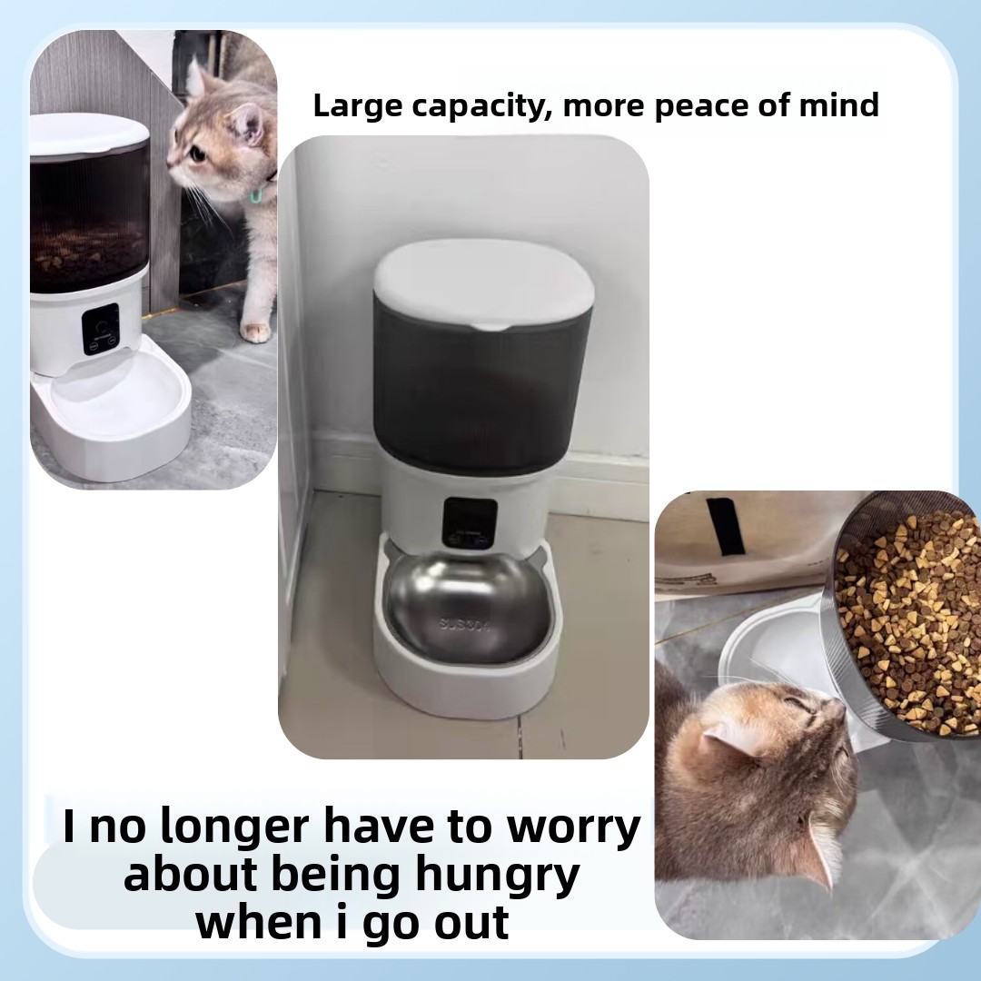 HD Smart Pet Feeder 4L Automat - огляд і ціна Timed Cat Dog Food Dispenser 4L