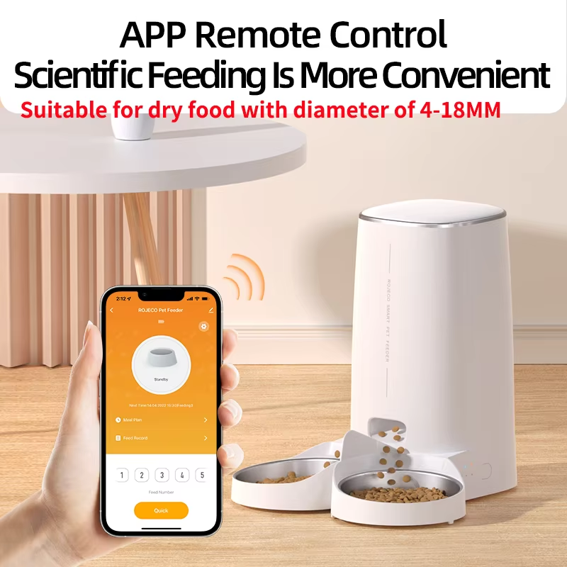 ROJECO 4L Automatic Cat Feeder - огляд і ціна Timed Cat Dog Food Dispenser 4L