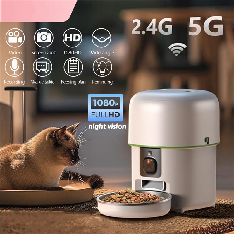 Smart Pet Cat Food Kibble Disp - огляд і ціна Smart Pet Feeder Camera 1080P Wifi