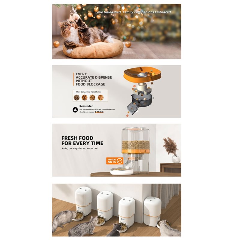 Smart Pet Cat Food Kibble Disp - огляд і ціна Smart Pet Feeder Camera 1080P Wifi