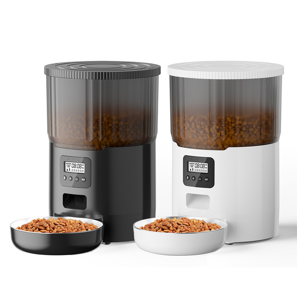 Stainless Steel 4L Round Dual- - огляд і ціна Automatic Pet Feeder Dual Bowl Stainless