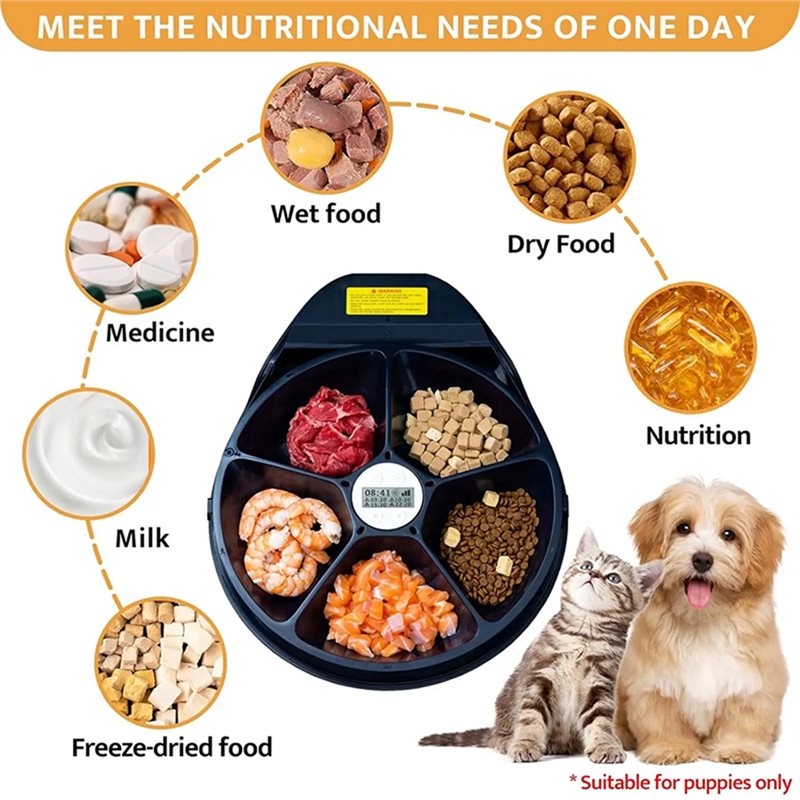 ABKS-Automatic Pet Feeder Wet  - огляд і ціна Wet Food Automatic Pet Feeder Refrigerated