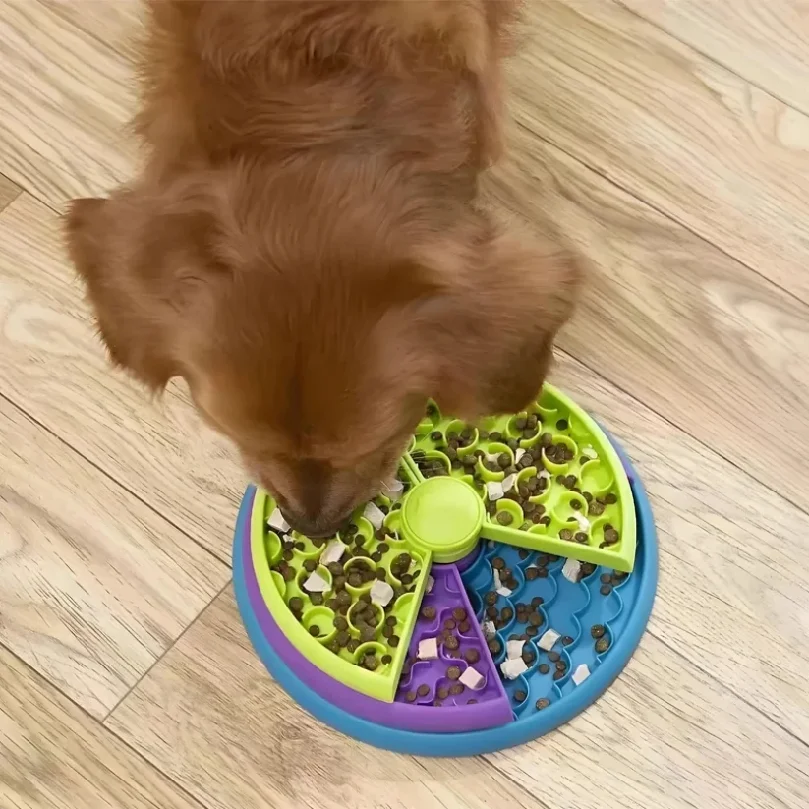 Puzzle Slow Feeder Bowl, Inter - огляд і ціна Dog Slow Feeder Puzzle Toy Interactive