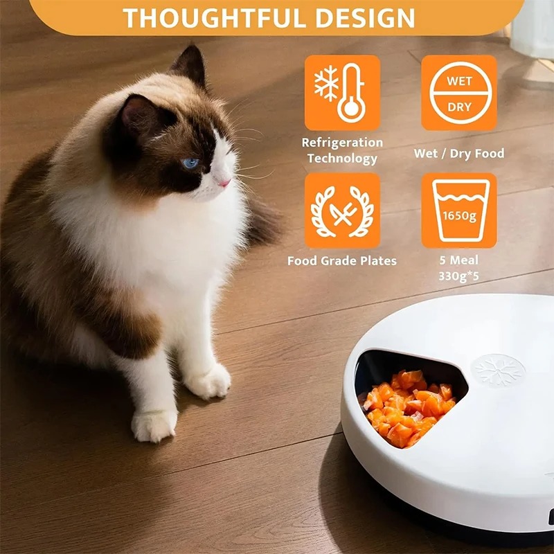 【Hot】Automatic Pet Feeder with - огляд і ціна Wet Food Automatic Pet Feeder Refrigerated