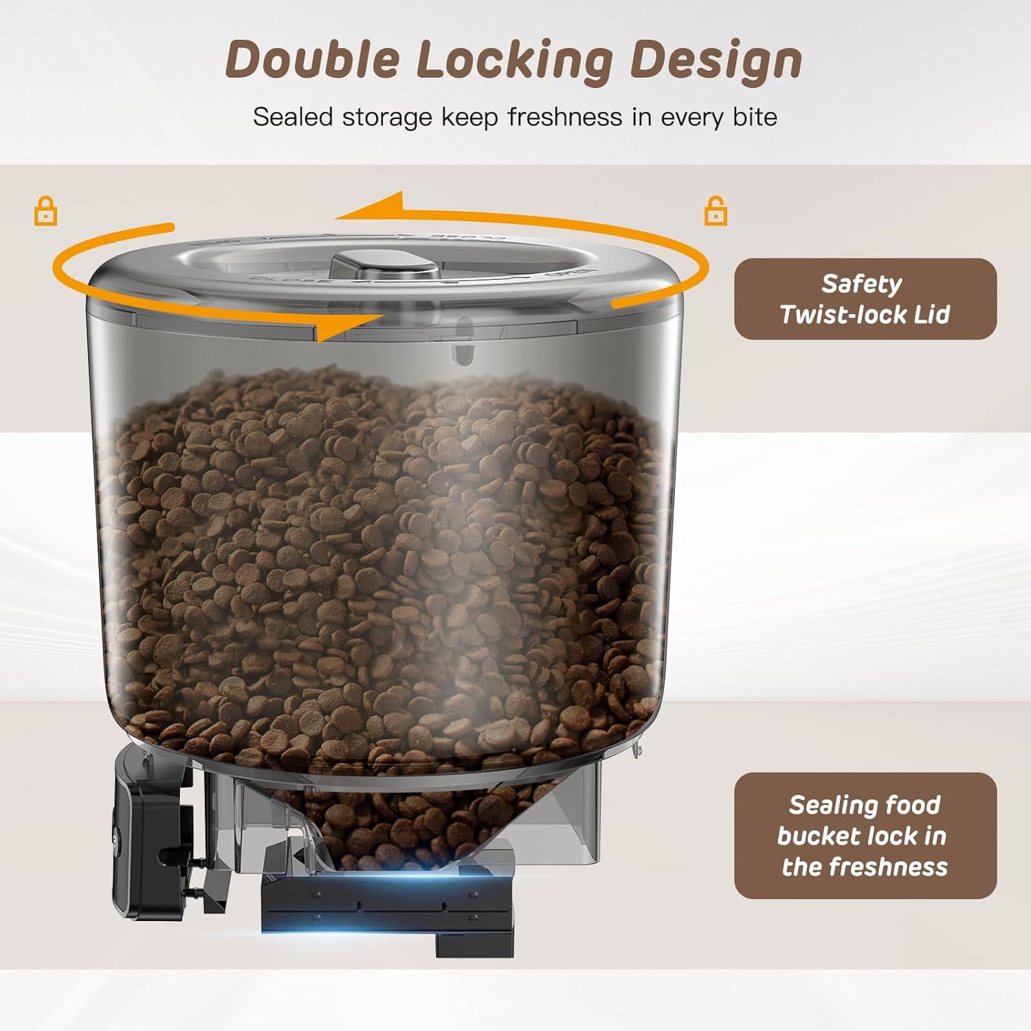 4L Smart WiFi Pet Feeder, APP- - огляд і ціна Timed Cat Dog Food Dispenser 4L