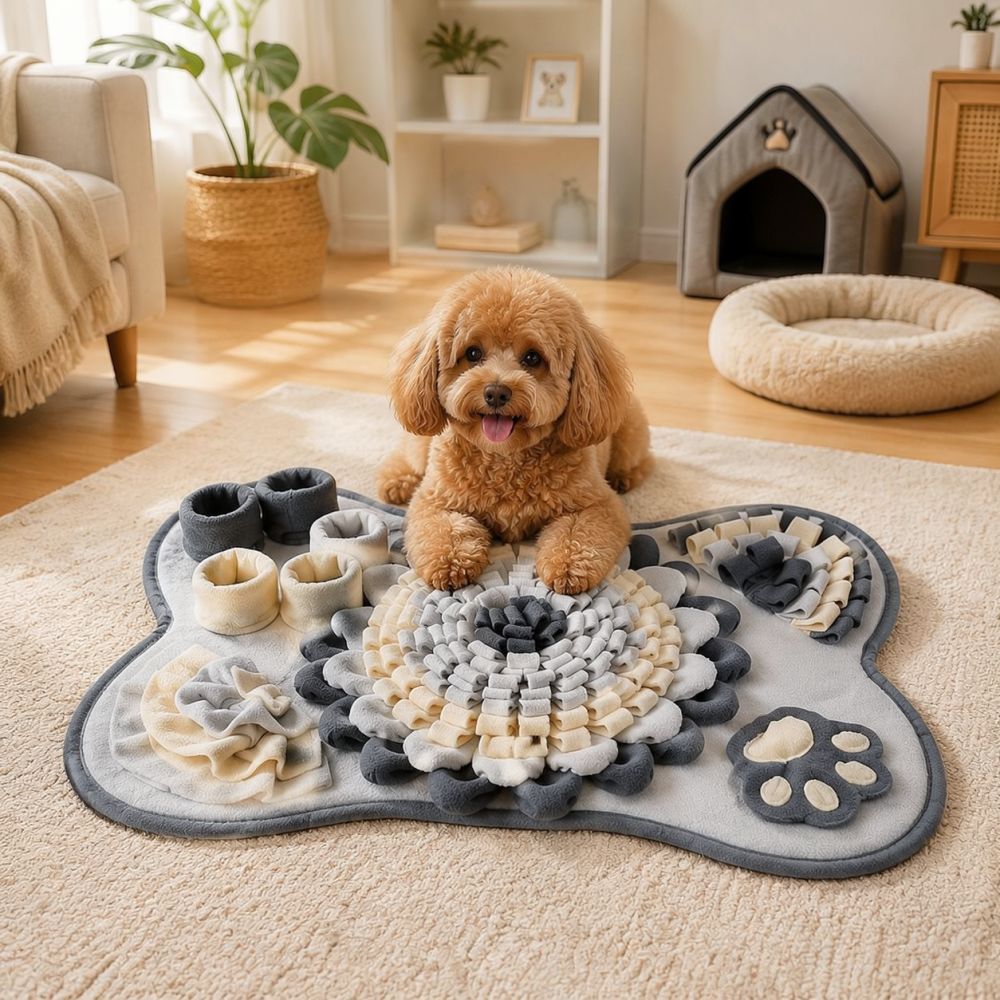 Bone Shaped Dog Snuffle Mat Pe - огляд і ціна Dog Slow Feeder Puzzle Toy Interactive