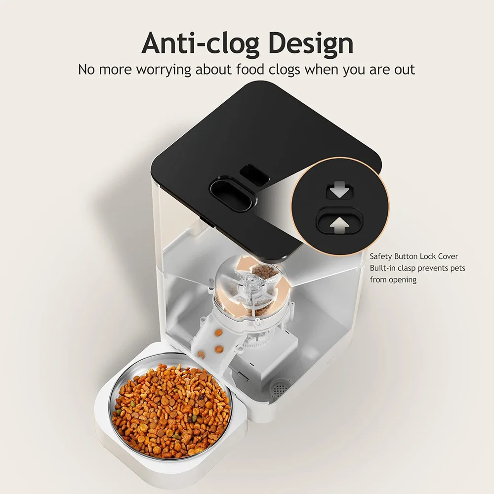 4L Automatic Pet Feeder With T - огляд і ціна Timed Cat Dog Food Dispenser 4L