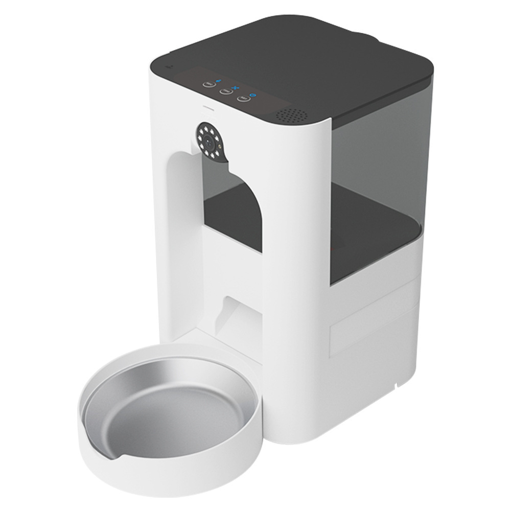 Wide-Angle Dual-Band WiFi Smar - огляд і ціна Automatic Pet Feeder Dual Bowl Stainless