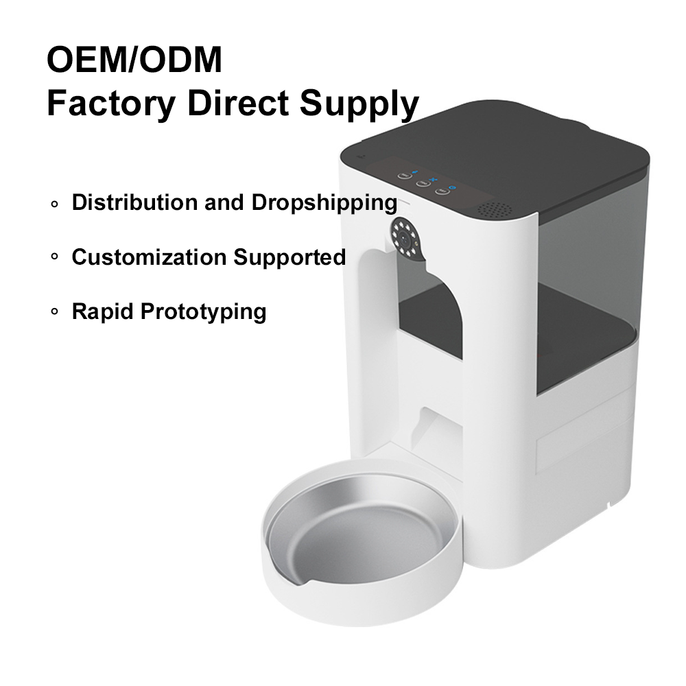 Wide-Angle Dual-Band WiFi Smar - огляд і ціна Automatic Pet Feeder Dual Bowl Stainless
