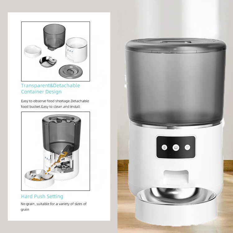 Smart 4L Cat Food Dispenser Ti - огляд і ціна Timed Cat Dog Food Dispenser 4L
