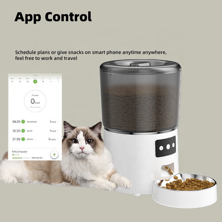 Smart 4L Cat Food Dispenser Ti - огляд і ціна Timed Cat Dog Food Dispenser 4L