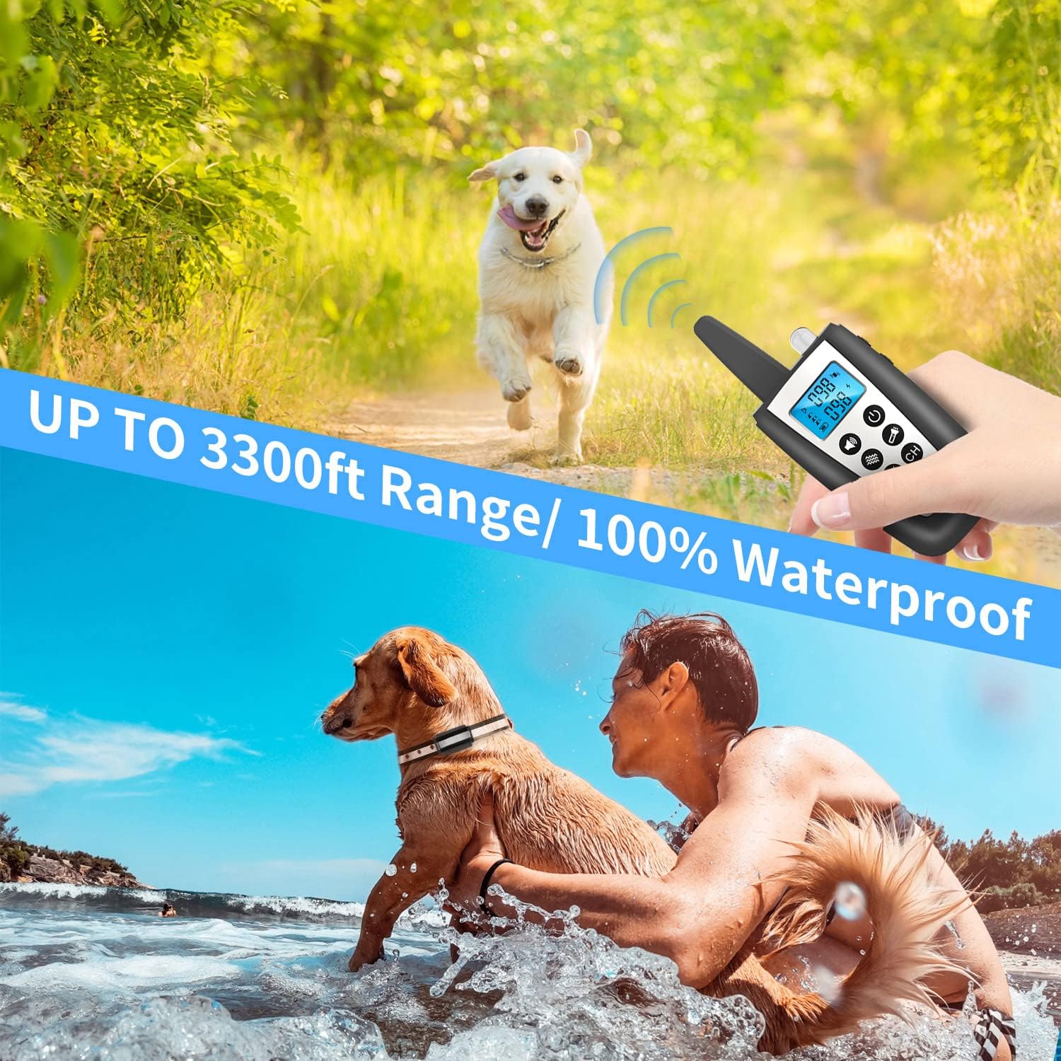 Shock-Free Remote Dog Training - огляд і ціна Dog Training Collar Remote 1000M Beep