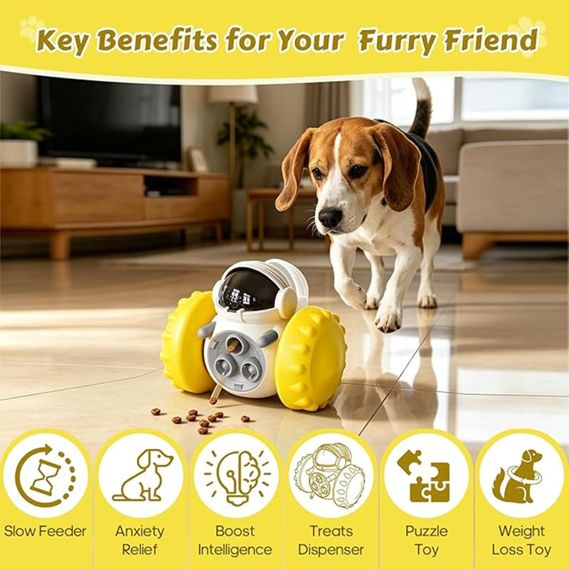 Dog Cat Wobble Treat Dispenser - огляд і ціна Dog Slow Feeder Puzzle Toy Interactive
